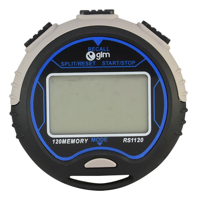 Cronómetro Digital Deportivo 1/100 Seg 3 Líneas 120 Memorias