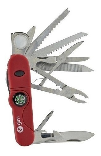 [GM-15CUCHIL014CH] Navaja Cuchillo Multiusos 27 en 1 Acero Inoxidable Camping