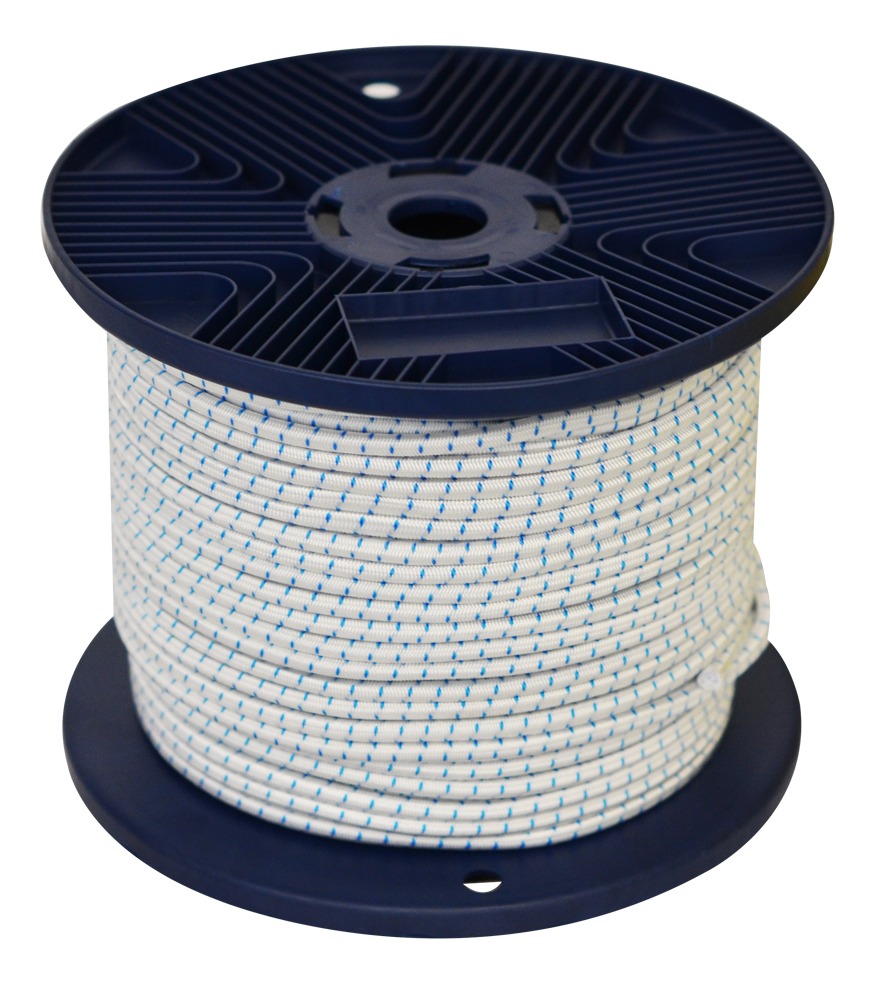 [GM-15CUERDA214LA] Cuerda Náutica (cabo Amarre) Shock Cord 6mm 100m Blanco