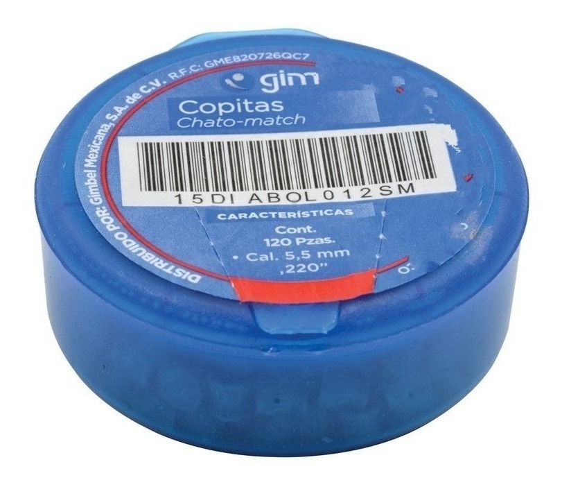 Municiones Diabolo Chatas Salva 1,080 Pzas 5.5Mm Tiro, Gim