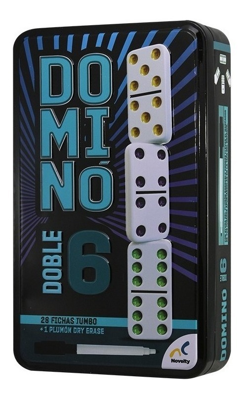[GM-15DOMINO003SM] Domino Doble 6 Juego Numeros Con Colores