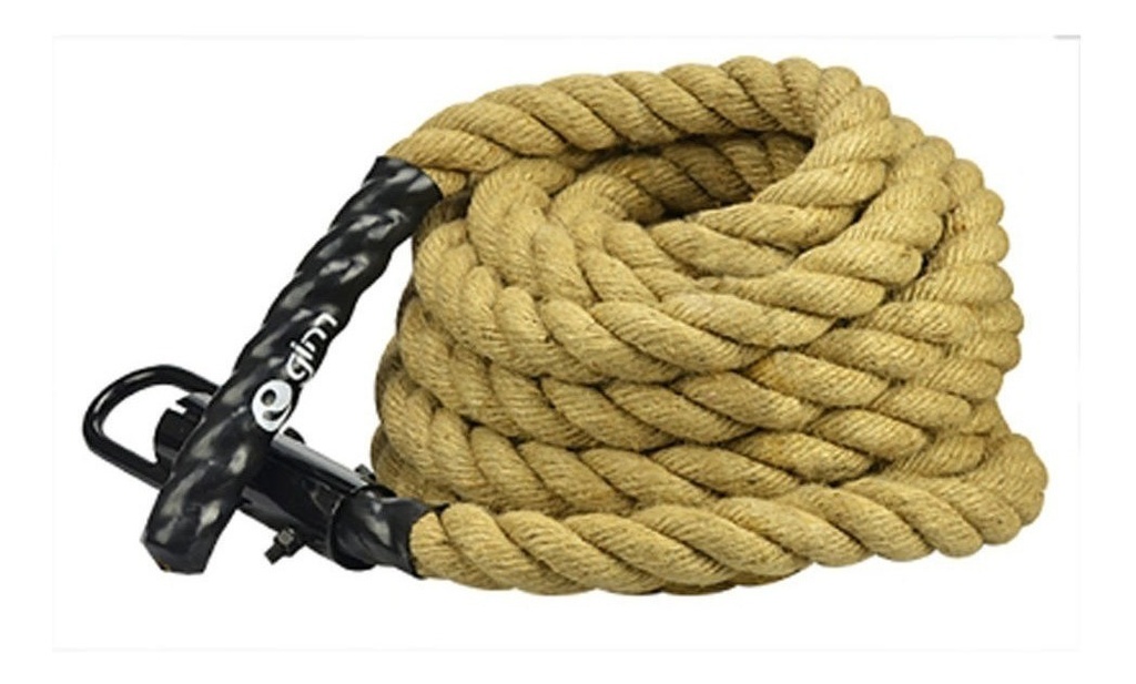 Cuerda Para Trepar (rope Climb) Fibra Sisal Con Gancho de Acero