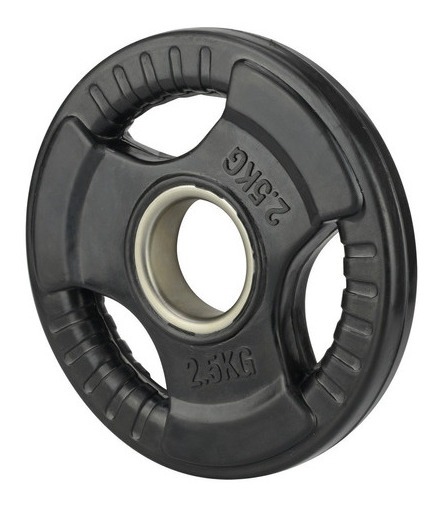 Disco de Goma (Caucho) Con Anillo de Acero 10 Kg