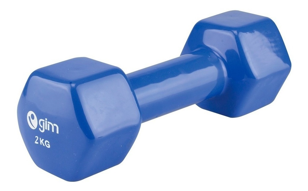 Mancuerna Recubierta de Vinilo 2 Kg Gimnasio Casa Nuevoplus