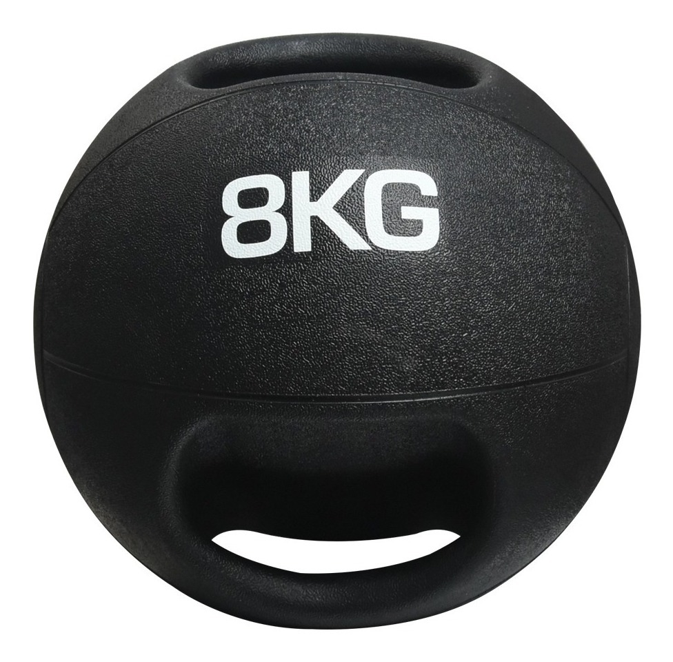 Balón Medicinal de Hule Con Doble Asa 8 Kg
