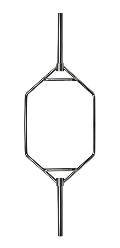Barra Hexagonal Olímpica 182 Cm 23 Kg Gim Sport Cromada