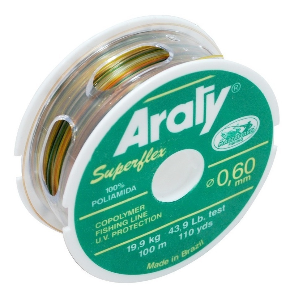 Hilo de Pesca Multicolor Araty 100M Calibre .35Mm Deporte