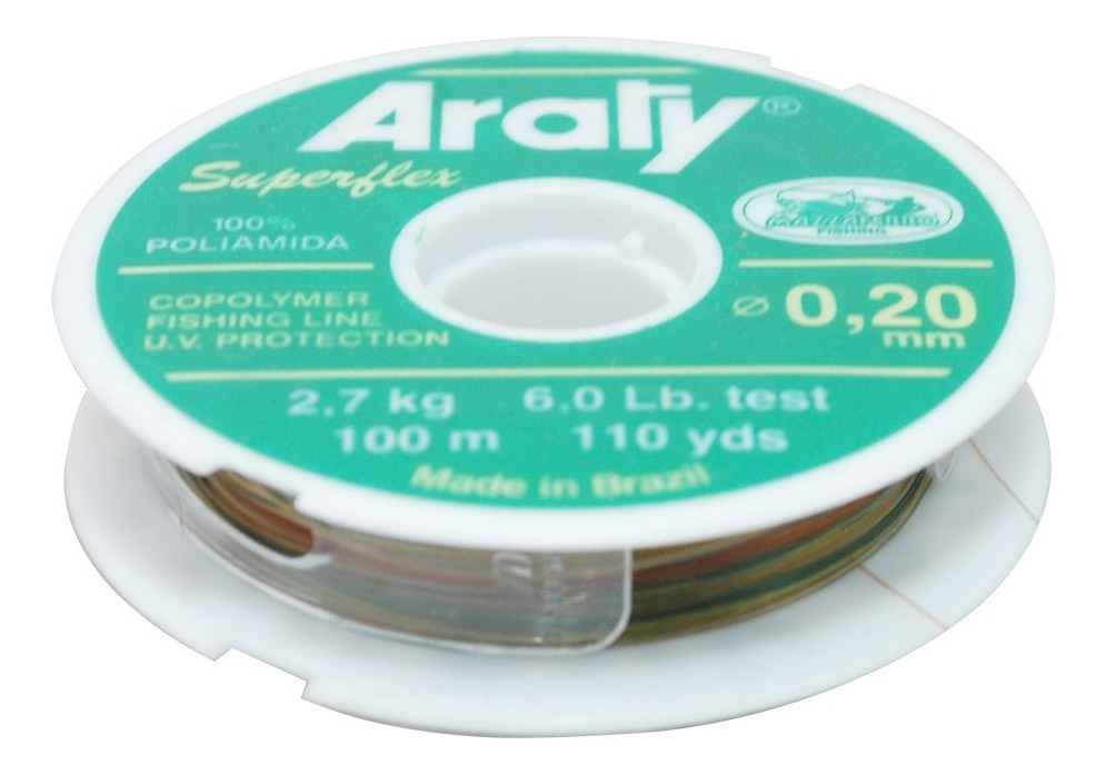 Hilo de Pesca Multicolor Araty 100M Calibre .70Mm Deporte
