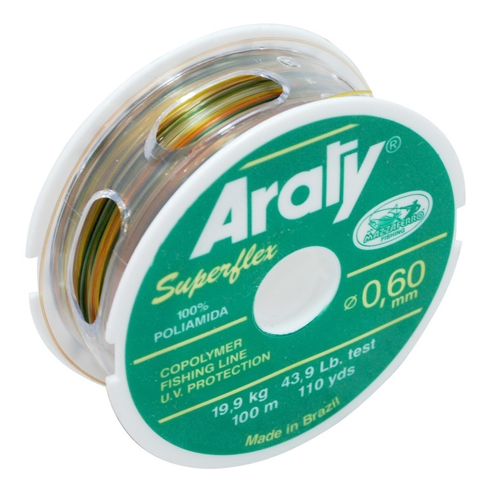 Hilo De Pesca Multicolor  Araty  100M Calibre .80Mm Deporte