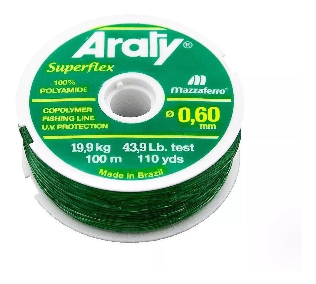 Hilo de Pesca Verde Araty 100M 1.2Mm Deporte