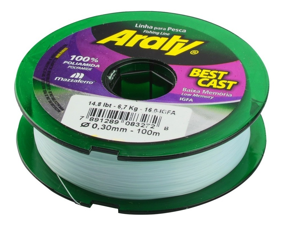 Hilo De Pesca Natural Araty 100M .20Mm Deporte