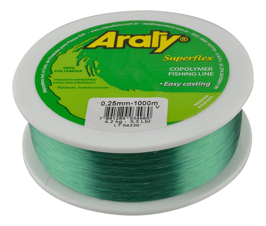 Hilo de Pesca Verde Araty 1000M .30Mm