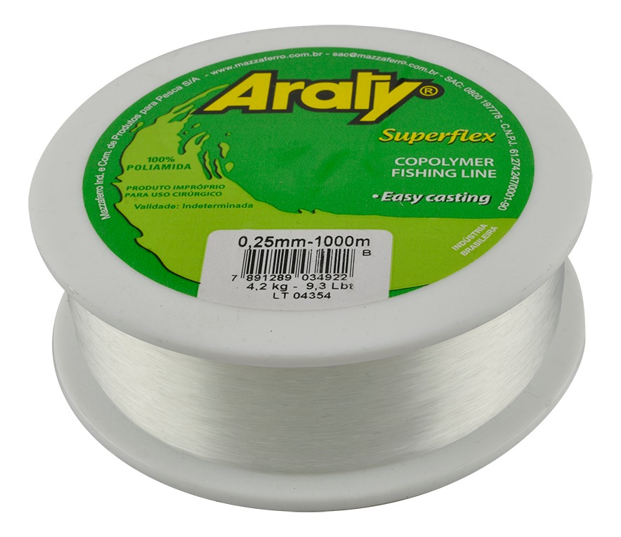 Hilo de Pesca Natural Araty 1000M .40Mm