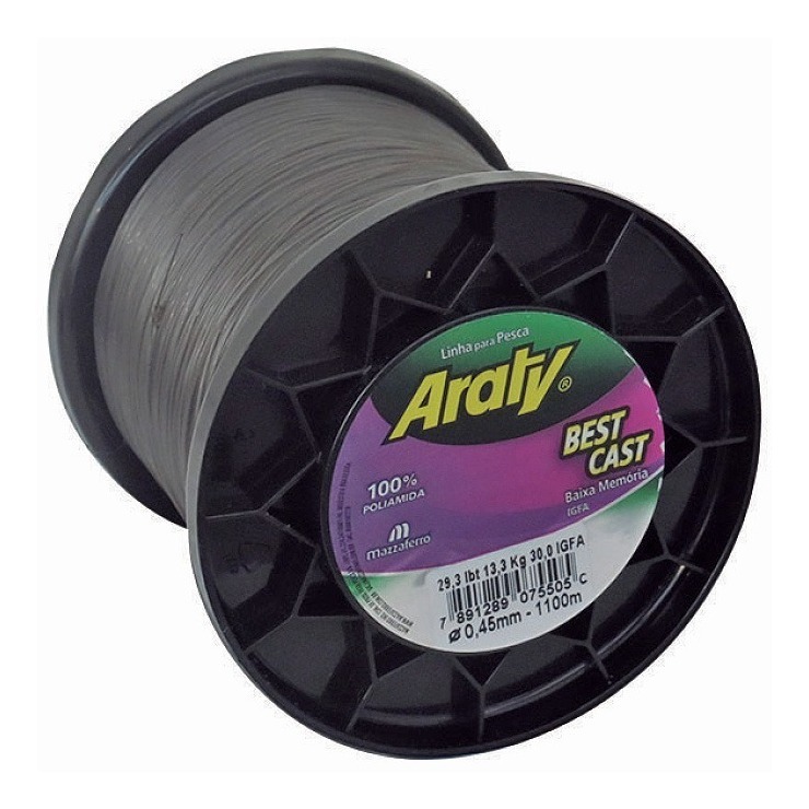Hilo de Pesca Best Cast Gris 1100Mx.45Mm Araty