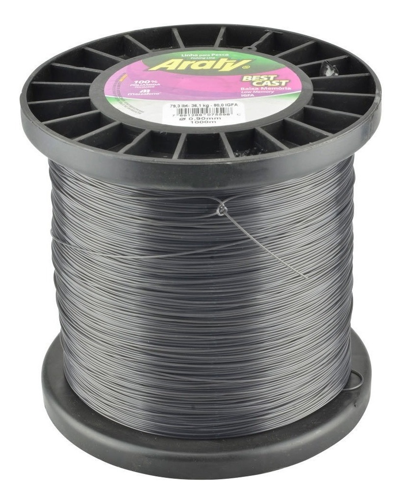 Hilo de Pesca Best Cast Gris 1000Mx.90Mm Araty