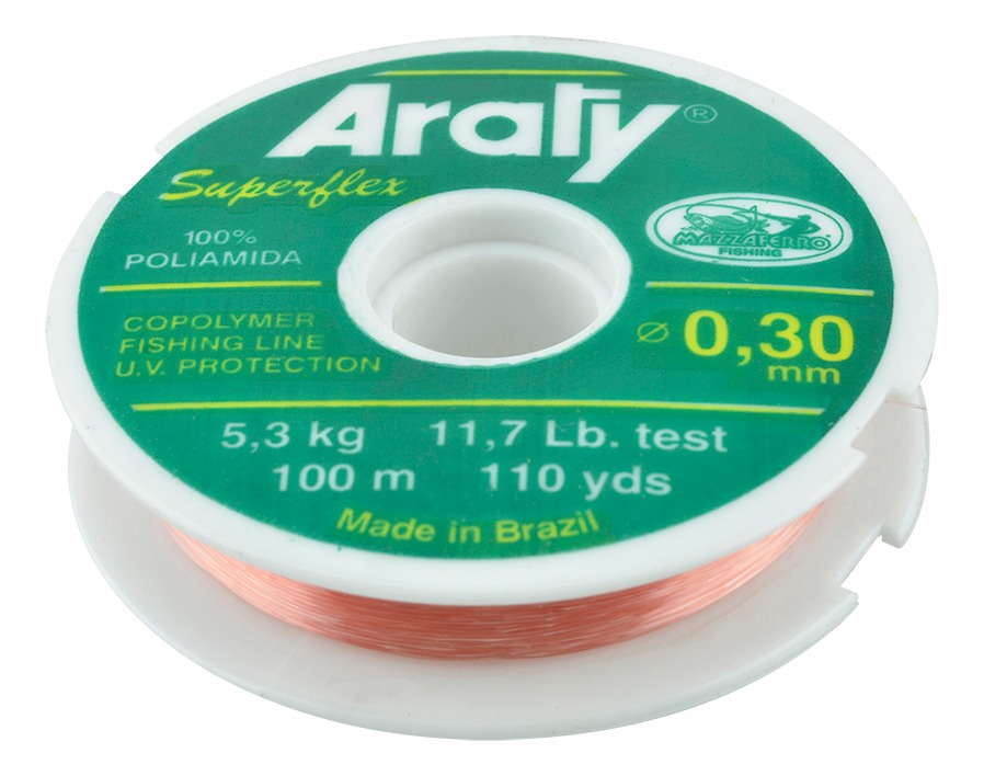 Hilo De Pesca Rosa Araty 100M .35Mm Deporte