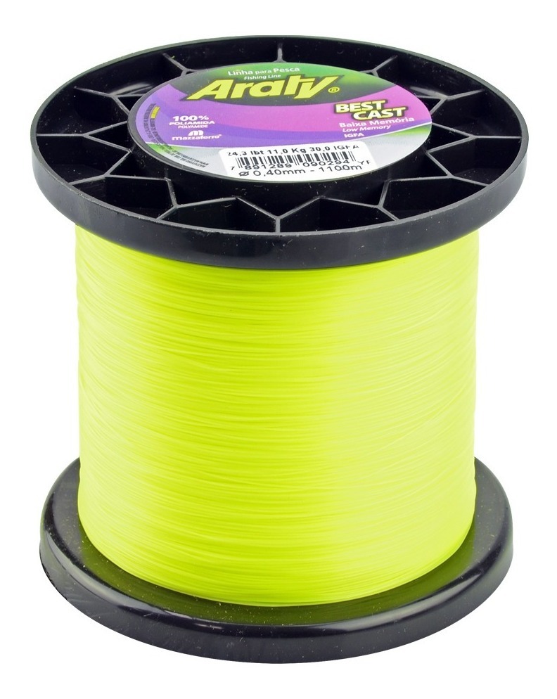 Hilo de Pesca Best Cast Tournament Amarillo 1100mx0.40mm