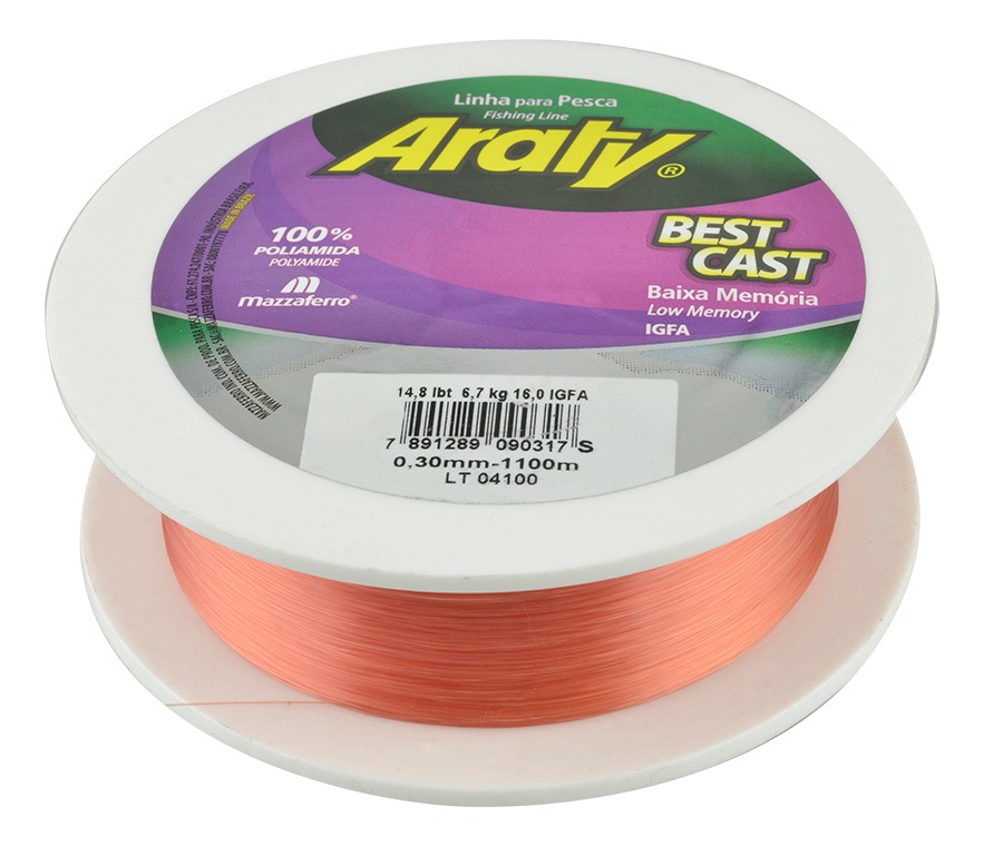 Hilo De Pesca Best Cast Tournament Salmon 1100Mx0.60Mm Araty