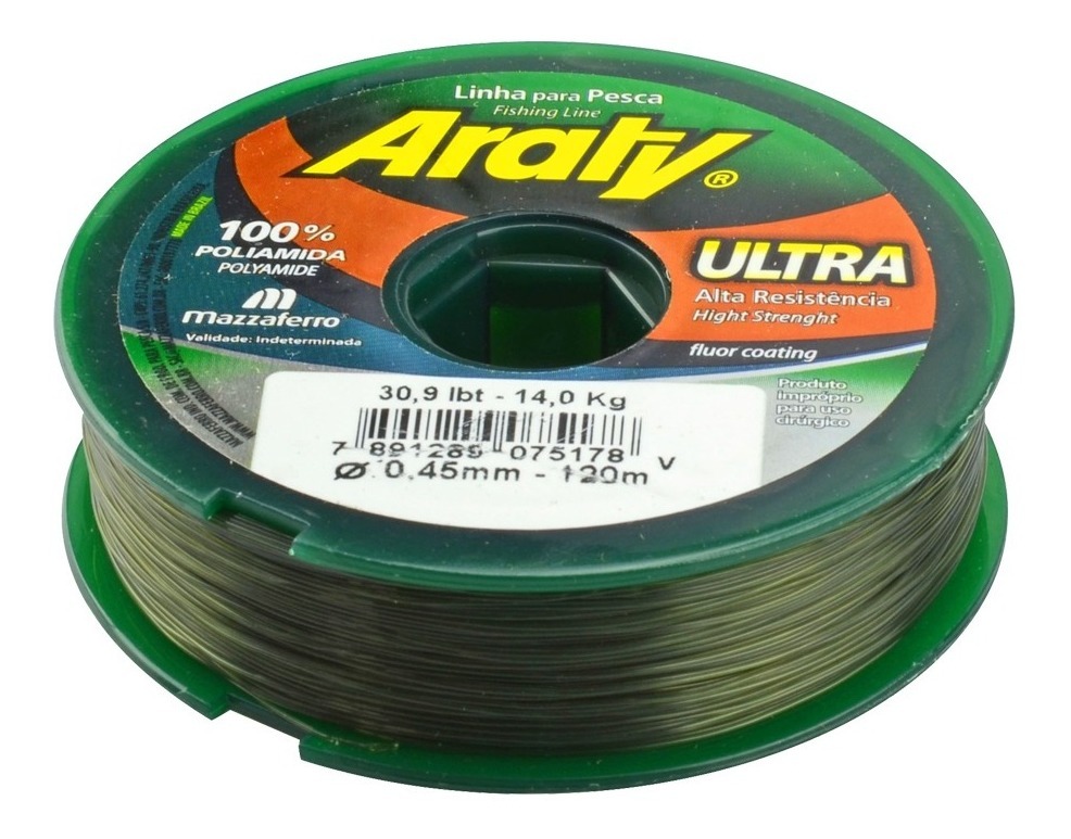 Hilo de Pesca Ultra Verde 120mx0.45mm
