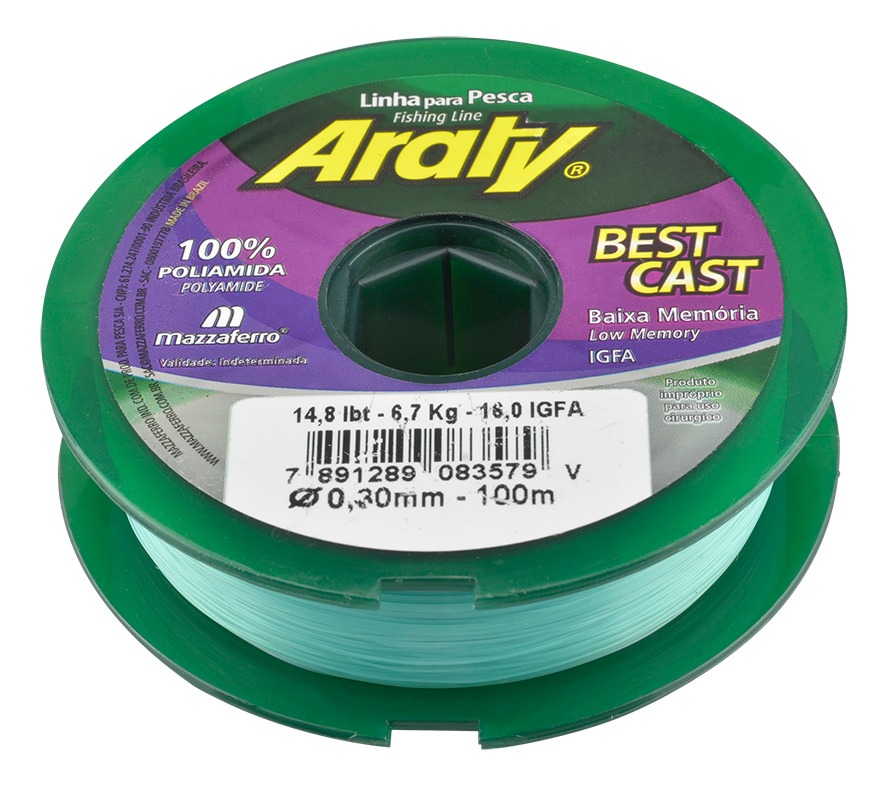 Hilo de Pesca Best Cast Verde 100Mx0.40Mm