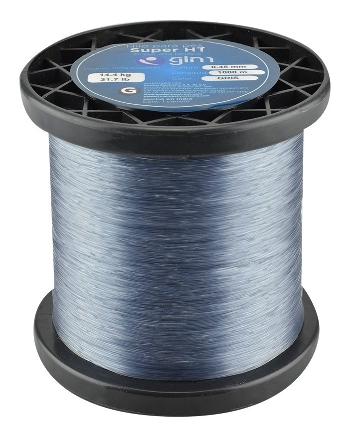 Hilo de Pesca Super Ht Gris 0.45Mm 1000Mts