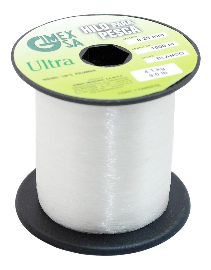 Linea De Pesca Ultra Gm 0.25Mm Resis 4.1Kg Var Colores 1000M