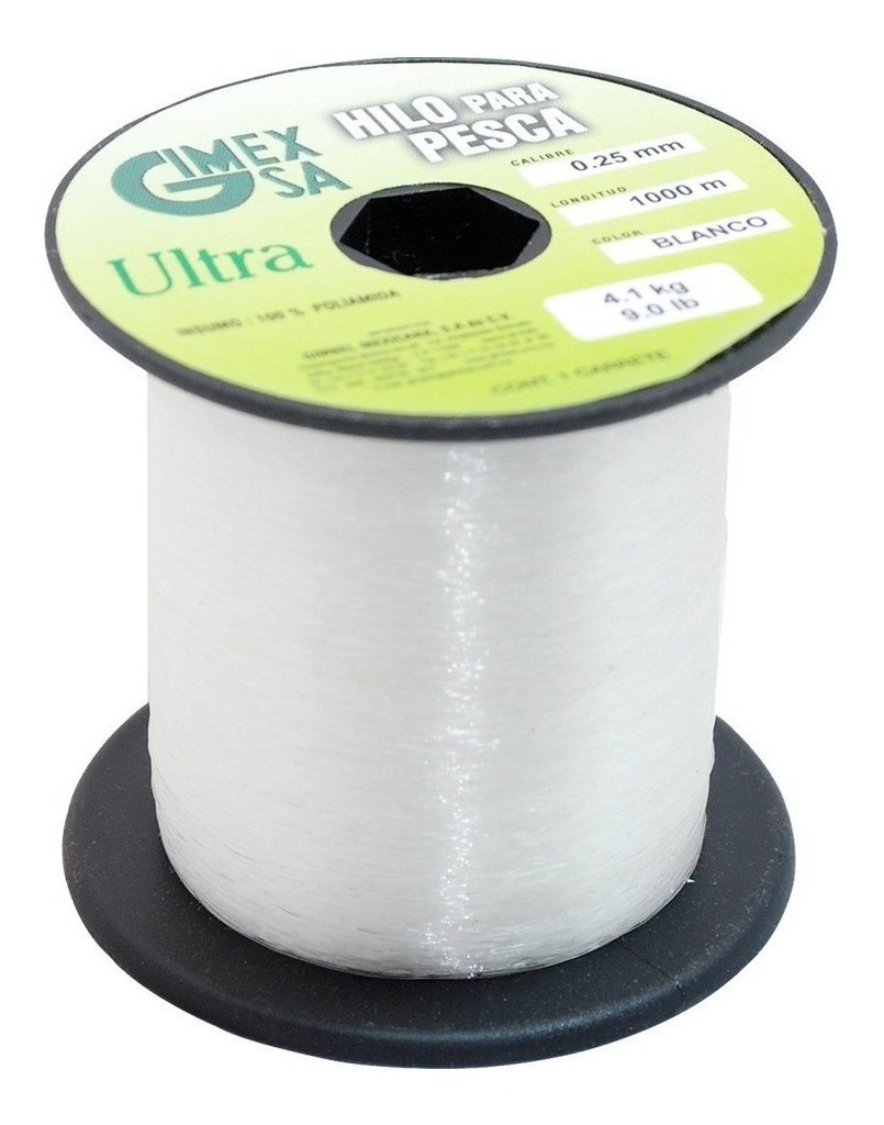 Hilo de Pesca Natural Ultra 0.45Mm 1000Mts