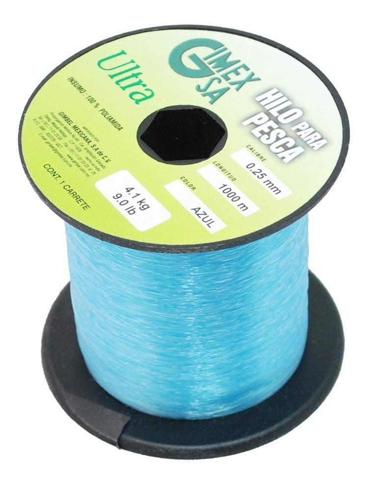 Linea De Pesca Ultra Gm 0.25Mm Resis 4.1Kg Var Colores 1000M