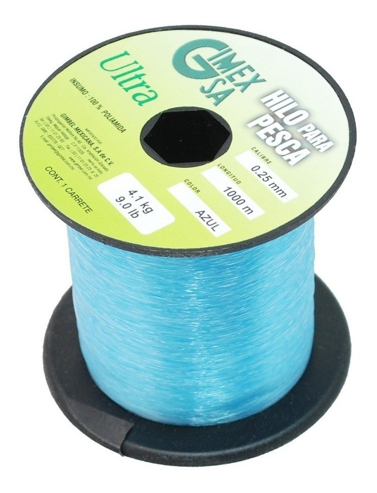 Hilo De Pesca Azul Ultra 0.45Mm 1000Mts