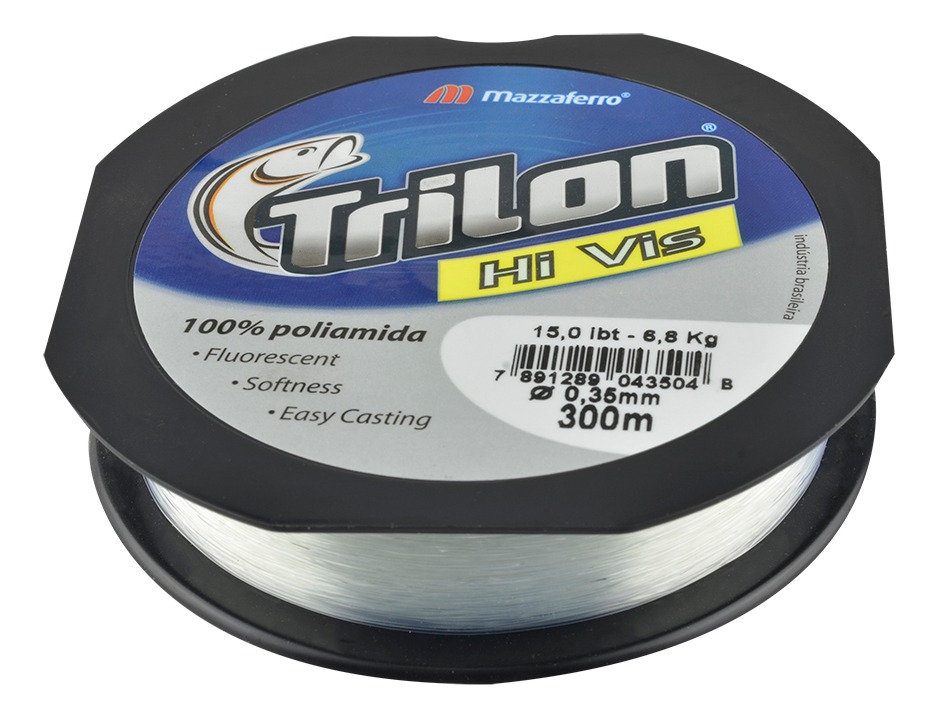Hilo P/pesca Trilon Hivis Natur Fluo.300mx.35mm