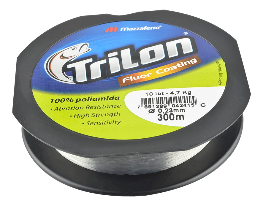 Hilo de Pesca Trilon Fluorcoat. Gris 300Mx.23Mm