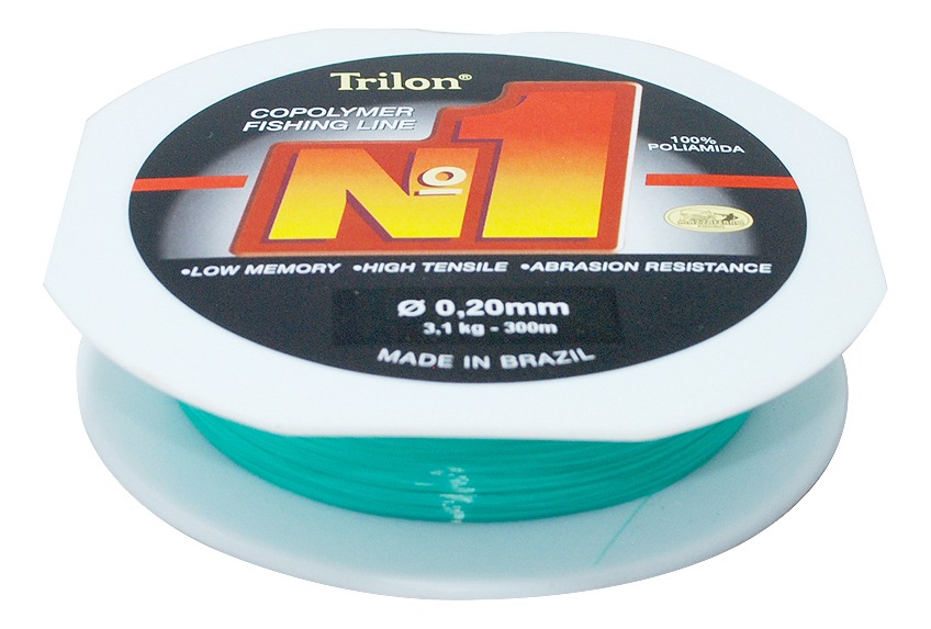 Hilo de Pesca Trilon No.1 Verde 300Mx.20Mm