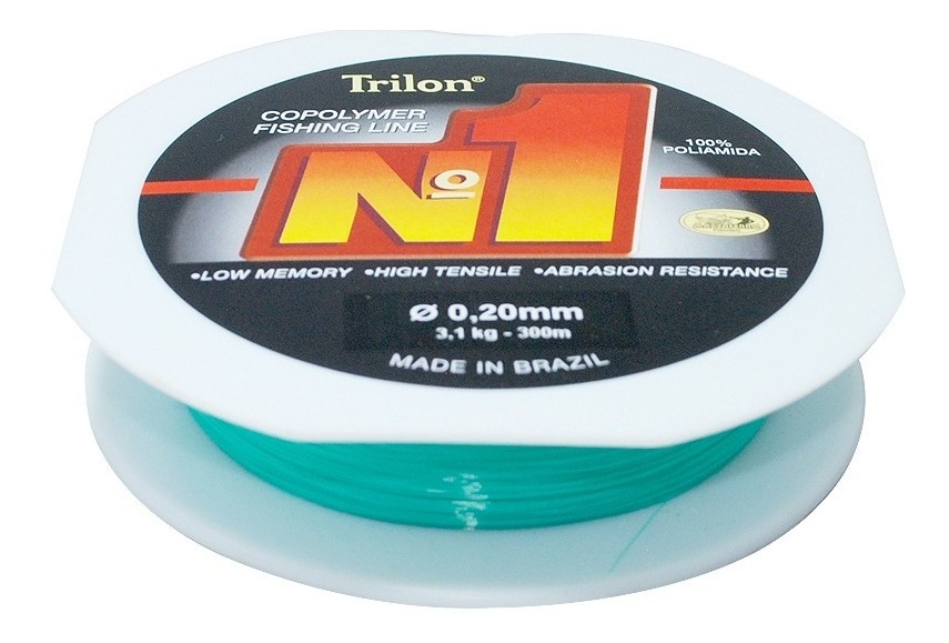 Hilo de Pesca Trilon No.1 Verde 300mx.35mm