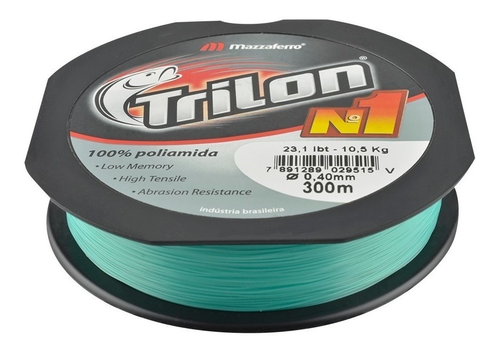 Hilo Para Pesca Trilon No.1 Verde 300Mx.40Mm