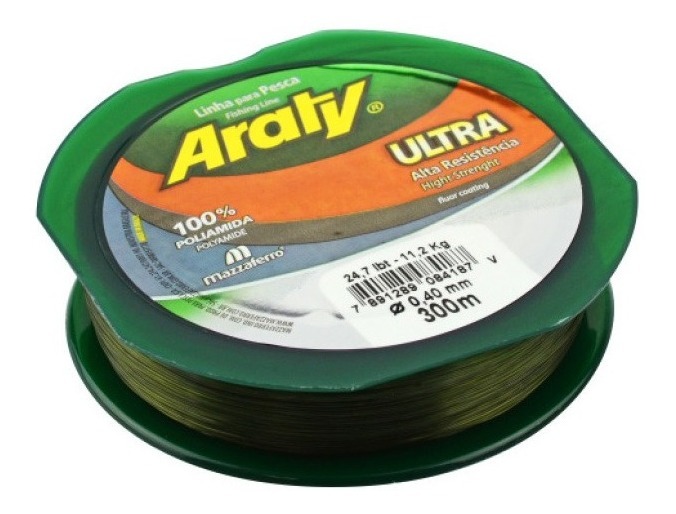 Hilo de Pesca Araty Ultra 300Mx0.45Mm Gris 19Aul3P045