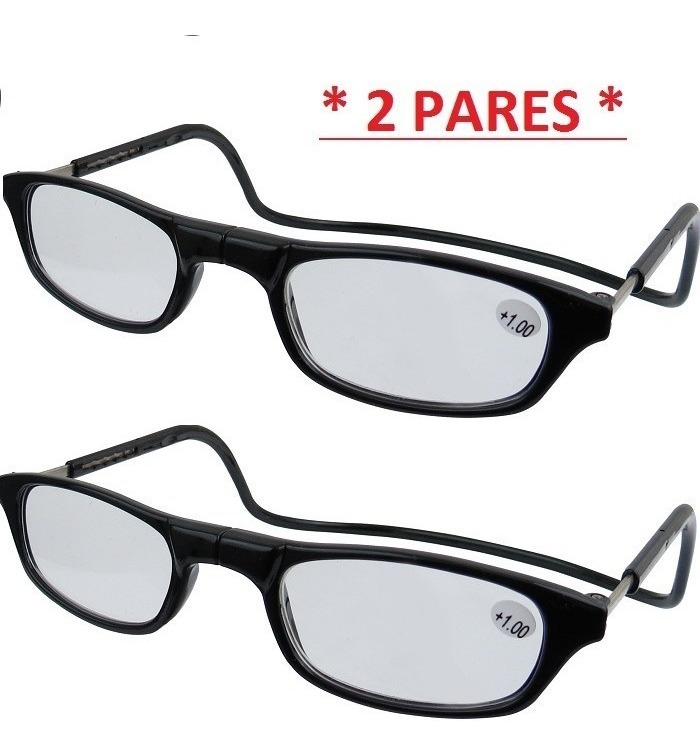 Lentes Magnéticos Para Lectura +1.00 Negro (2 Pares)