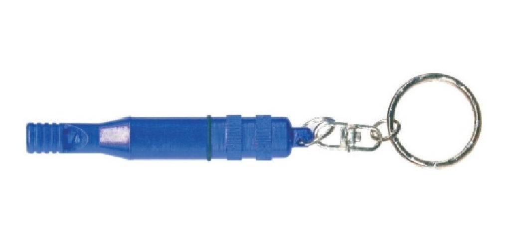Llavero Silbato Metalico Azul 10 Piezasplus