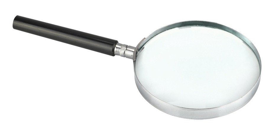 Lupa Redonda 2.5X 100Mm Lente Cristal F1028