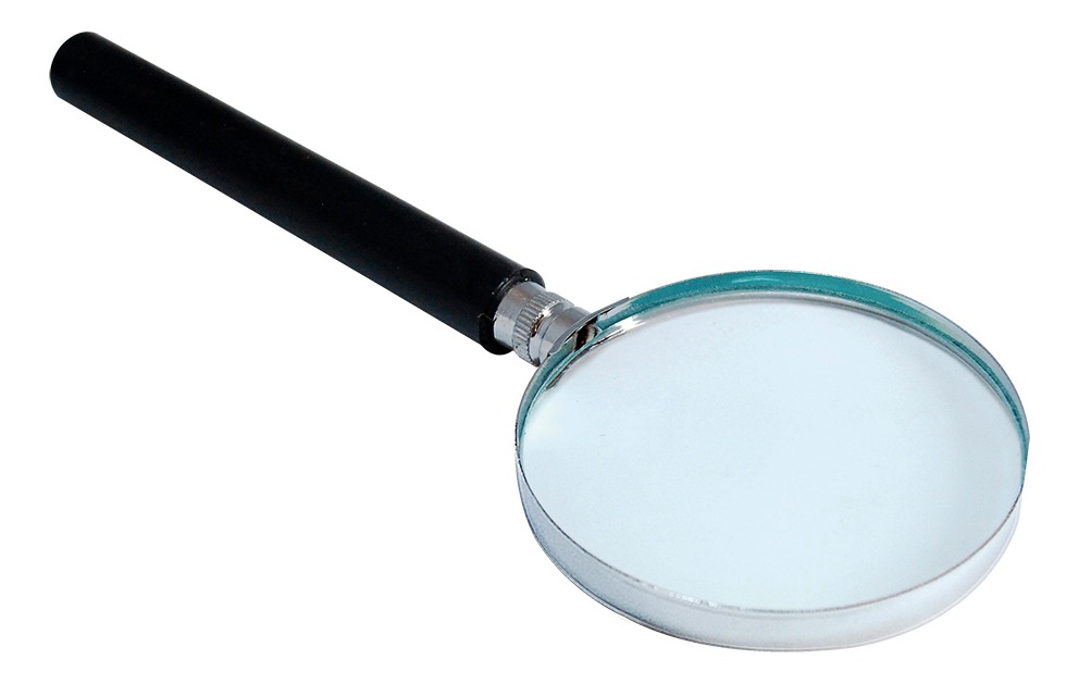Lupa Redonda 5X90Mm Lente Cristal F-1027