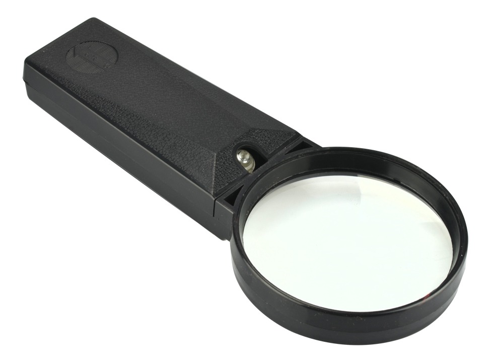 Lupa Con Luz 3X75Mm Mango Plastico F55118
