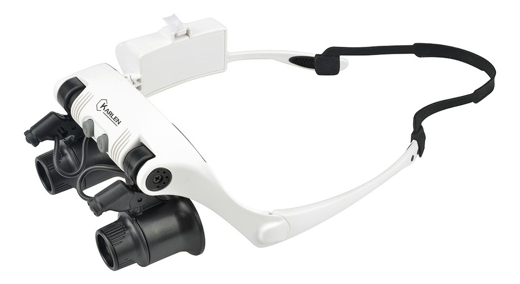Lupa Con 2 Leds Binocular 10X15X20X25Mm
