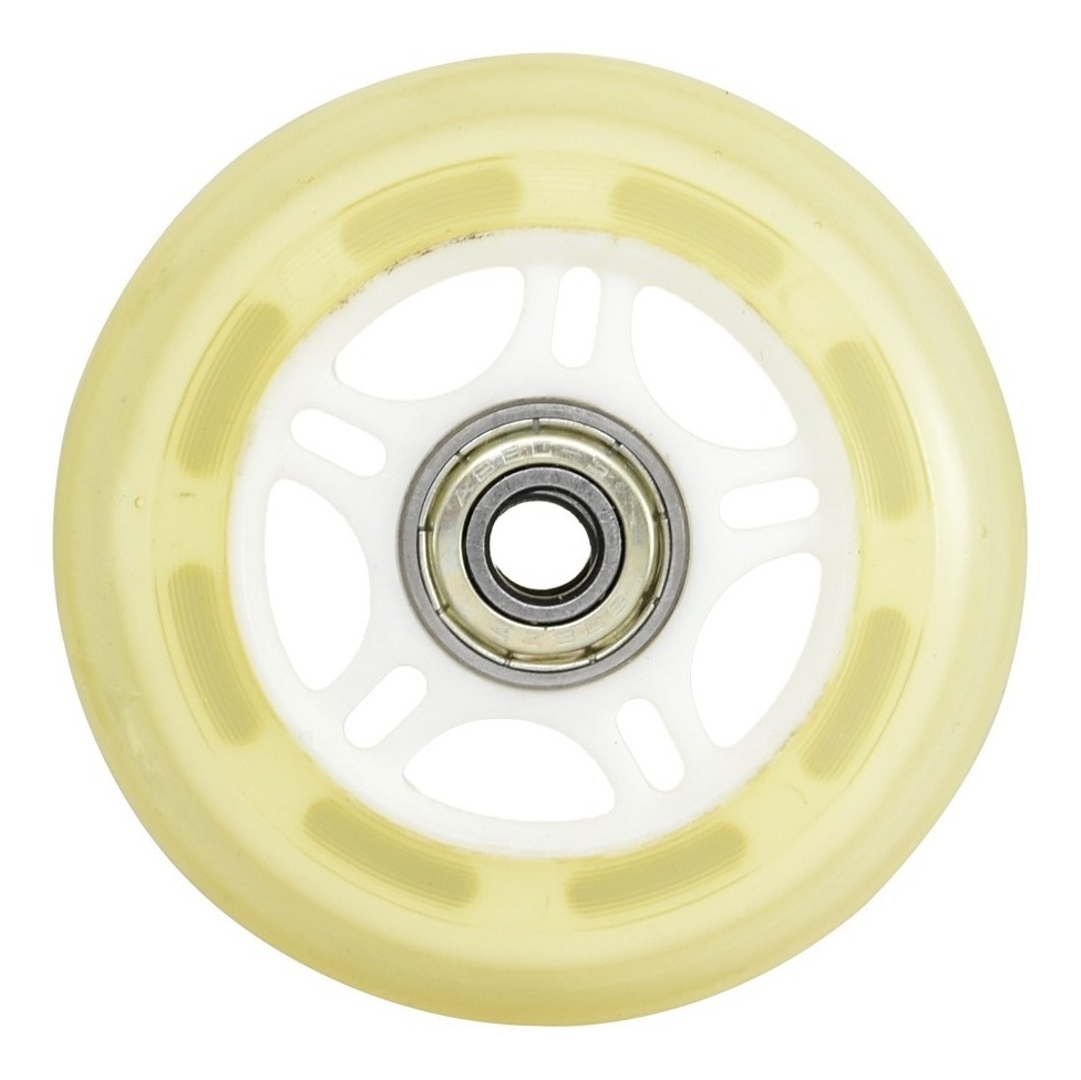Llantas Rueda De Patines 1 Pz   2 Baleros  Trasparente