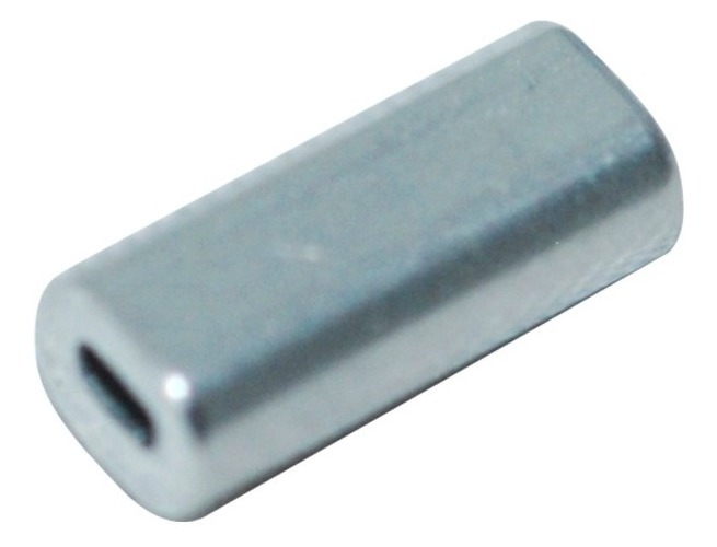 [GM-15PESCAC003DO] Clip Sencillo Aluminio (Crimp Sleeve) Pesca 3.3X1.2X18mm (100 Pzas)