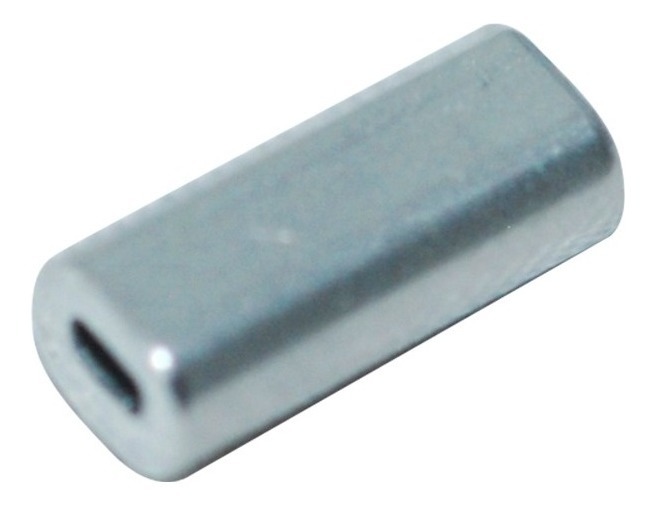 Clip Sencillo Aluminio (crimp Sleeve) Pesca 4.2X1.3X18mm (100 Pzas)