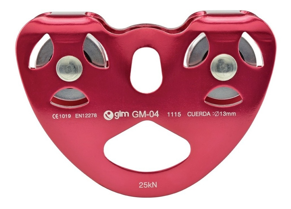 Polea Doble Aluminio Sin Balero 25Kn 13Mm Gim-04