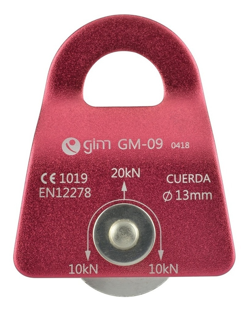 Polea Sencilla De Aluminio Certificada Gm-09 620119326