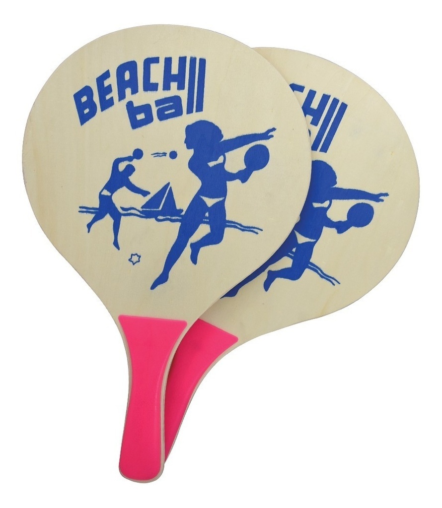 [GM-15RAQUET020CH] Juego De 2 Raquetas Para Playa. Matkot Las Mejores