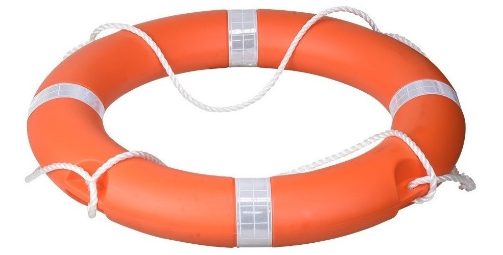Aro Salvavidas 2.5Kg Para Adulto Con Cuerda 30m
