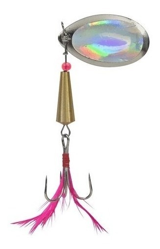 Señuelo Para Pesca 70Mm Anzuelo Triple 5Pzas Gim Rosa