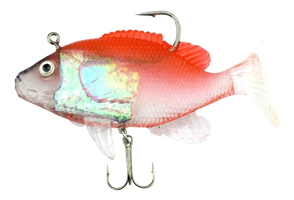 Señuelo Para Pesca 100Mm 37G No.5506 Rojo-Transp (2 Piezas)